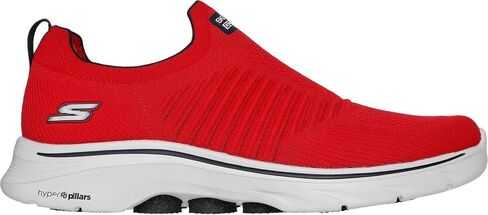 Skechers - حذاء Go Walk 7 للرجال - Diligent سهل الارتداء، اللون أحمر/أسود، المقاس: 11 M US in Saudi Arabia