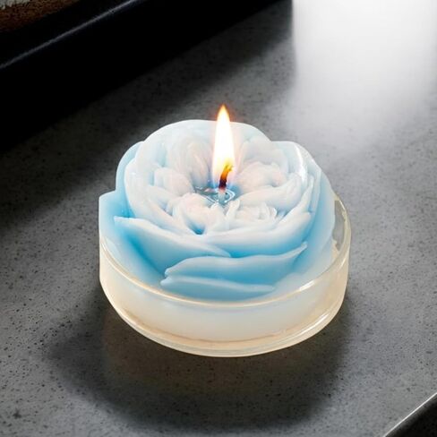 Flower-Shaped Decorative Candles, Table Accent Candles for Celebrations, Events, Parties, and Home Display (White Peach Oolong) in Saudi Arabia
