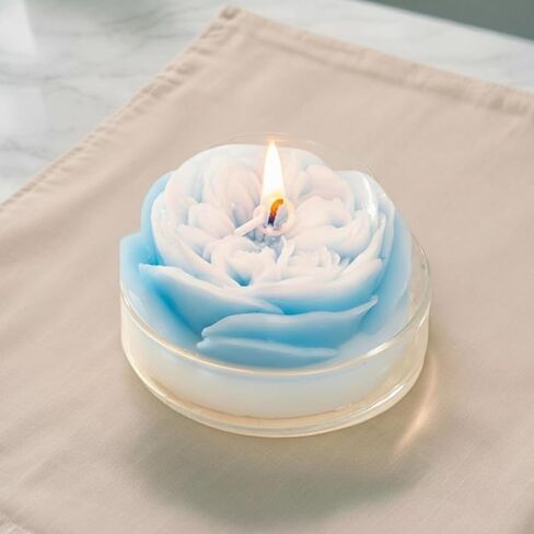 Flower-Shaped Decorative Candles, Table Accent Candles for Celebrations, Events, Parties, and Home Display (White Peach Oolong) in Saudi Arabia