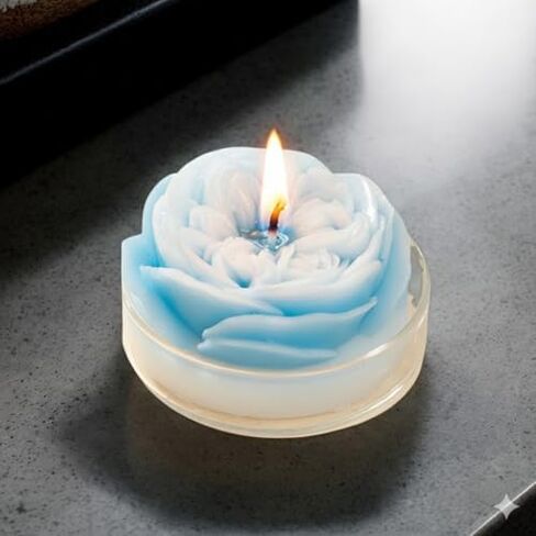 Flower-Shaped Decorative Candles, Table Accent Candles for Celebrations, Events, Parties, and Home Display (White Peach Oolong) in Saudi Arabia