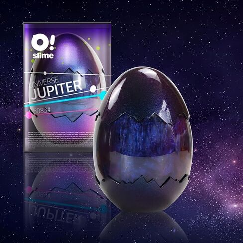 4 Pcs Polyester Slime Kit - Big Egg Making Activities for Kids Boys Girls Adults, Stress Relief Toy Set, Perfect for Party Favor & Celebrations - 420ml 18oz Per Pack - Orange/Purple/Blue/Pink in Kuwait