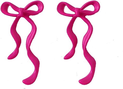 أقراط على شكل فيونكة عيد الميلاد للنساء والفتيات في عطلة عيد الميلاد أقراط على شكل فيونكة مخملية على شكل فيونكة عيد الميلاد السنة الجديدة أقراط باللون الأسود والأحمر هدايا in Kuwait