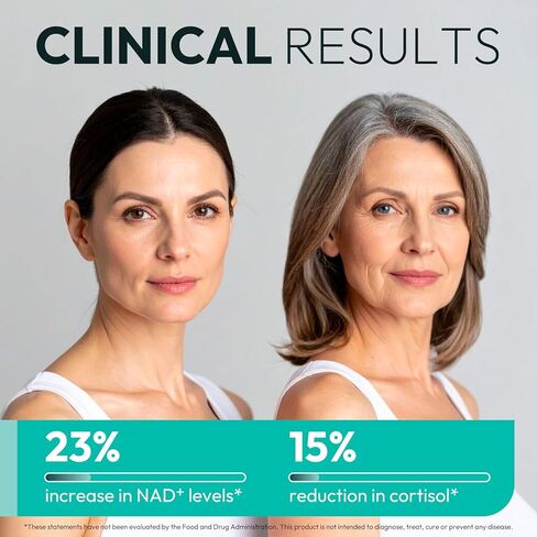 O'blossom Forever Young NAD+ Supplement - Clinically Studied NMN Resveratrol Formula with NADH Supplement - Boosts NAD+ in 14 Days, Supports Healthy Aging, Cognitive Function & Mitochondrial Health in Saudi Arabia