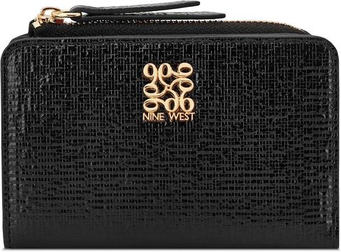 Nine West Women's Cramer Zip Card Case, Designer, Trend, Clutch, Wedding, Prom, Event, Evening, Gold, Silver, Bridal in Saudi Arabia