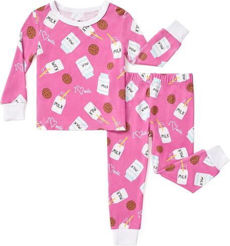 Patpat Baby Pajama مجموعات مع Bamboo Viscose ، Snug Fit Cooling PJs for Girls Boy in Kuwait