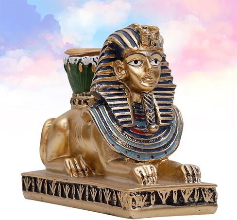 Resin Sphinx Candlestick Holder Creative Tea Light Holder Decorative Candle Stand for Home Office Atmosphere Accent in Saudi Arabia