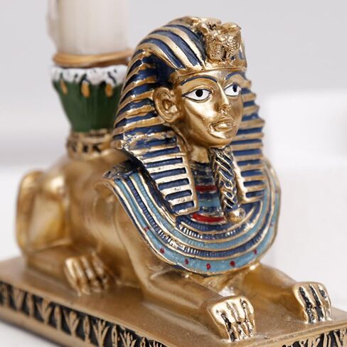 Resin Sphinx Candlestick Holder Creative Tea Light Holder Decorative Candle Stand for Home Office Atmosphere Accent in Saudi Arabia