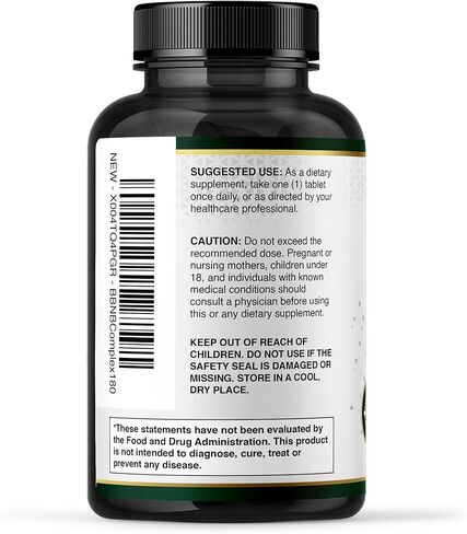 Built by Nature Vitamin B Complex – Super B Complex Vitamins for Women & Men – Energy, Stress & Immune Support – High Potency B Vitamins Complex with B12 – 180 Tablets in Saudi Arabia