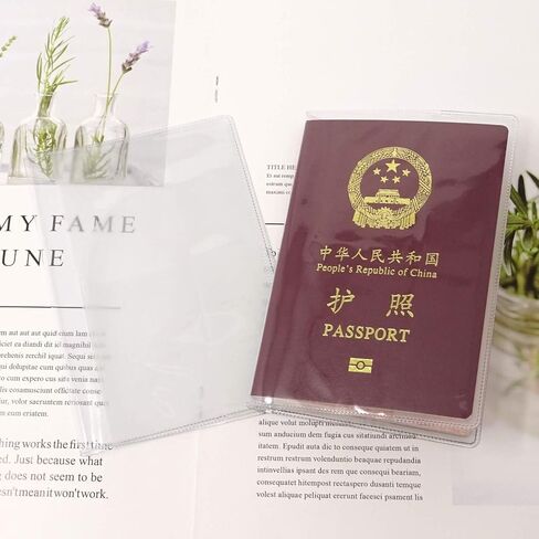 10PCS Clear Passport Cover Plastic Passport Protector with Extra Slots for CN, US, UK and Other Standard Size Passports in Saudi Arabia