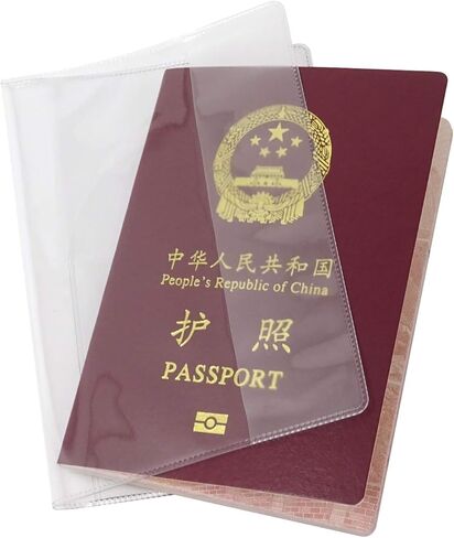 10PCS Clear Passport Cover Plastic Passport Protector with Extra Slots for CN, US, UK and Other Standard Size Passports in Saudi Arabia
