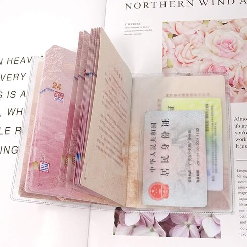 10PCS Clear Passport Cover Plastic Passport Protector with Extra Slots for CN, US, UK and Other Standard Size Passports in Saudi Arabia