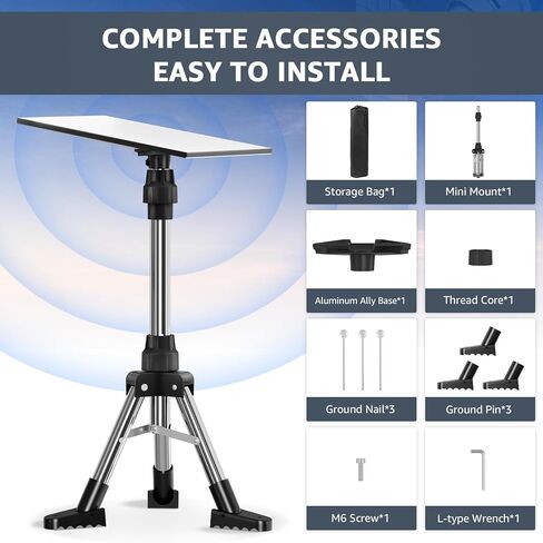 Starlink Gen 3 Mini Tripod ， طقم تثبيت Starlink المحمولة في الهواء الطلق ， متوافق مع Starlink Mini Gen 3 in Kuwait
