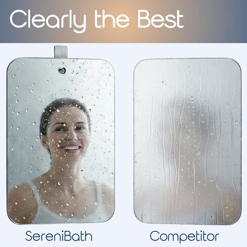 Shower Mirror - Fogless for Shaving & Washing Your Face - Anti-Fog - for Men & Women - Exfoliate, Scrub and Groom Your Face in Saudi Arabia