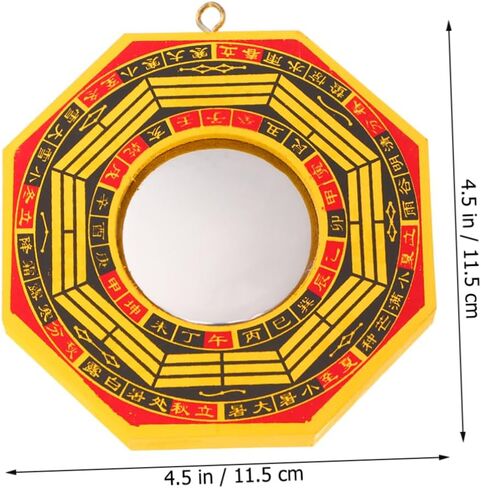 2pcs Bagua Mirror Set 4-Inch Fengshui Convex and Concave Mirrors for Home and Office Decor Decorative Hanging Ornaments Feng Shui Office Accessories in Saudi Arabia