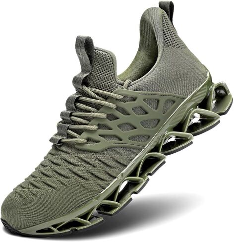 Mens Slip on Walking Shoes Running Blade Tennis Casual Fashion Sneakers Comfortable Non Slip Gym Athletic Sport Trainers in Saudi Arabia