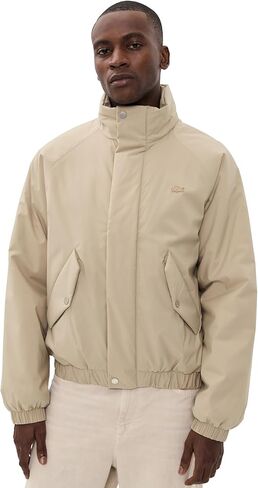 Lacoste Men's High Collar Bomber Jacket in Saudi Arabia