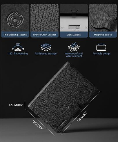 Lightweight Passport Holder with RFID Blocking, 2 SIM Card Slots, Detachable Strap & Ejector Pin – Slim Travel Passport Cover Organizer for Men & Women in Saudi Arabia