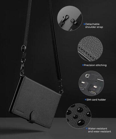 Lightweight Passport Holder with RFID Blocking, 2 SIM Card Slots, Detachable Strap & Ejector Pin – Slim Travel Passport Cover Organizer for Men & Women in Saudi Arabia