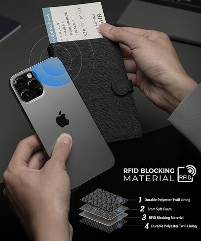 Lightweight Passport Holder with RFID Blocking, 2 SIM Card Slots, Detachable Strap & Ejector Pin – Slim Travel Passport Cover Organizer for Men & Women in Saudi Arabia
