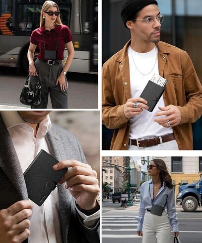 Lightweight Passport Holder with RFID Blocking, 2 SIM Card Slots, Detachable Strap & Ejector Pin – Slim Travel Passport Cover Organizer for Men & Women in Saudi Arabia