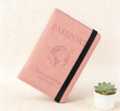 Women Men Passport Holder Protective Case Wallet With Card Slot Travel Accessory Document Organizer in Saudi Arabia