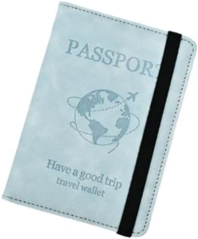 Unisex Passport Holder PU Leather Protective Wallet with Card Slot & Ticket Holder in Saudi Arabia