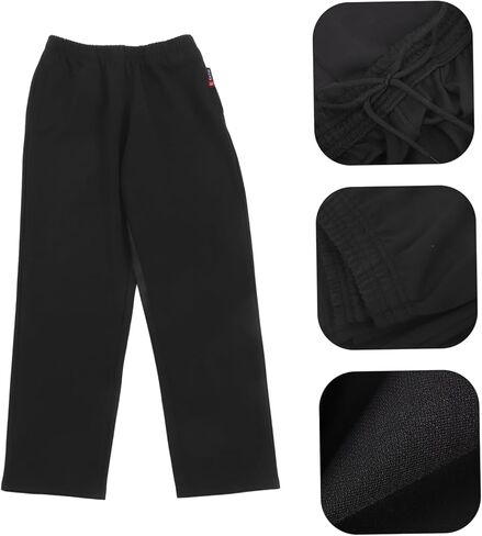 Ciieeo Breathable Chef Pants for Women Stylish Black Design with Elastic Waist Comfortable and for Culinary Travel and Exercise for Hot in Saudi Arabia