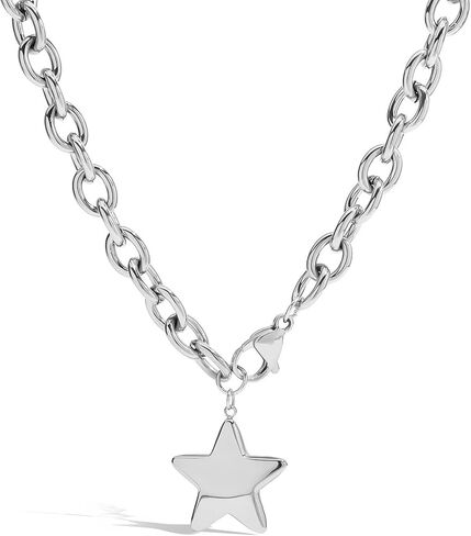 MUYAN Chunky Star Choker Necklace for Women Trendy Thick Chain Pendant Jewelry in Saudi Arabia