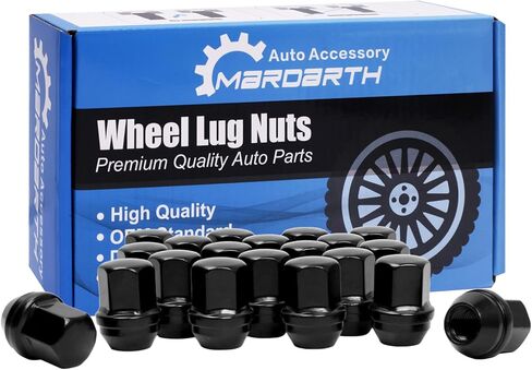 Set of 24, 14x1.5 Wheel Lug Nut Chrome 1.78’’ Tall 7/8’’ Hex 60° Cone Seat Compatible with OEM Factory Silverado Tahoe Suburban Colorado in Kuwait