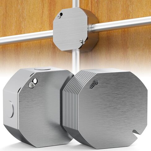 4x4 Metal Electrical Box Cover Plates, 4 Pcs Electric Junction Box Cover Plate, Square Flat Blank Electric Box Panel Cover, 4 Inch Galvanized Steel Metal Corrosive Resistant Cover For Electrical Boxes in Saudi Arabia