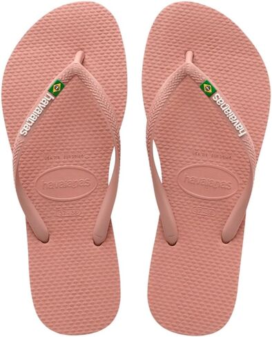 شعار Havaianas للسيدات البرازيلي Flip Flops Flops ، Clay Pink ، 9/10 in Kuwait