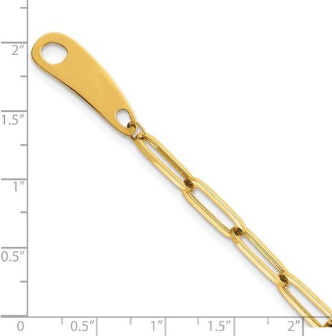 JewelryWeb 14k Solid Yellow Gold Mixed Link Toggle Bracelet 7.5 Inch 8.55mm Wide 0.5mm Thick-Link-Bracelet for Women in Saudi Arabia