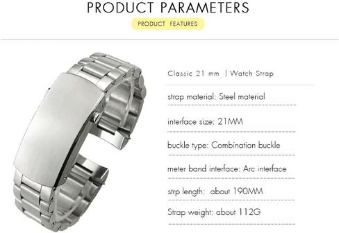 21 مللي متر 904L الفولاذ المقاوم للصدأ أشرطة ساعات يد تناسب أوميغا حزام ساماستر كوكب المحيط 600 GMT الفضة الصلبة حزام الرجال حزام الساعات in Kuwait