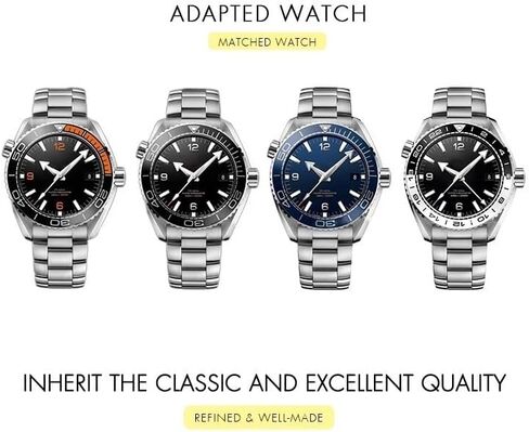 21 مللي متر 904L الفولاذ المقاوم للصدأ أشرطة ساعات يد تناسب أوميغا حزام ساماستر كوكب المحيط 600 GMT الفضة الصلبة حزام الرجال حزام الساعات in Kuwait