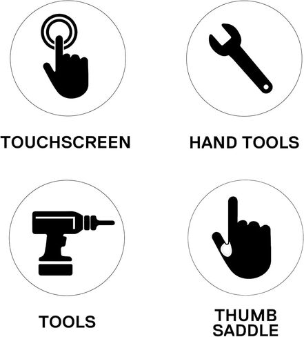 قفازات عمل Craftsman، متوافقة مع شاشة اللمس، سوار سريع سهل الارتداء (عبوة من زوجين) in Saudi Arabia