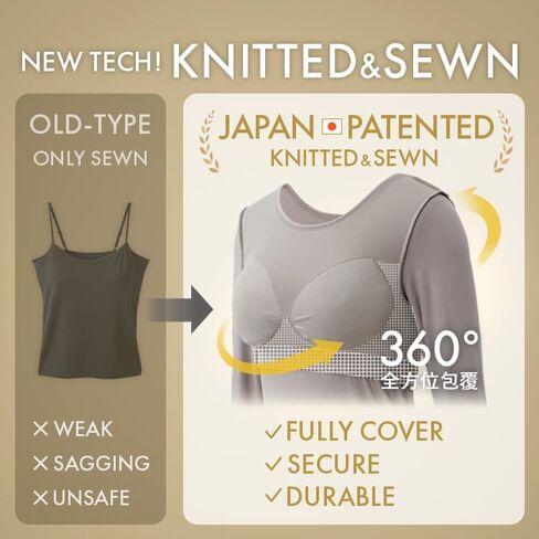 Bambi Water Women's Bra Padded Long Sleeve Thermal Underwear Warm Heat Wide Neck Fit Japan Patented (Black,Small) in Saudi Arabia