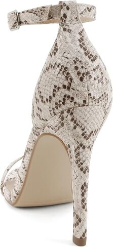 Delicious Women's Jaiden Faux Nubuck Leather Wide Strap Single Sole Heels 4" in Saudi Arabia