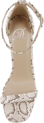 Delicious Women's Jaiden Faux Nubuck Leather Wide Strap Single Sole Heels 4" in Saudi Arabia