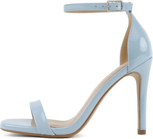 Delicious Women's Jaiden Faux Nubuck Leather Wide Strap Single Sole Heels 4" in Saudi Arabia