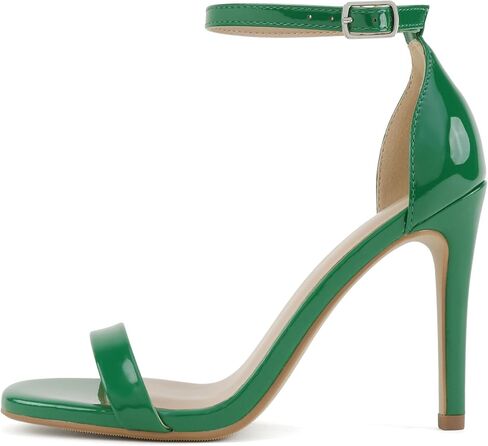 Delicious Women's Jaiden Faux Nubuck Leather Wide Strap Single Sole Heels 4" in Saudi Arabia