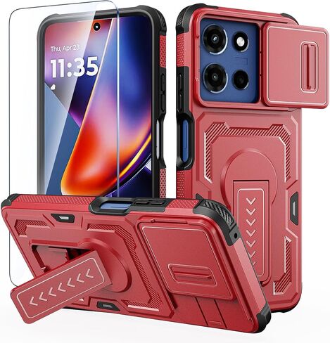 Lanhiem for Samsung Galaxy A23 5G Case, IP68 Waterproof Dustproof with Built-in Screen Protector, Heavy Duty Full Body Protective Phone Case for Galaxy A23 5G, Black/Clear in Saudi Arabia