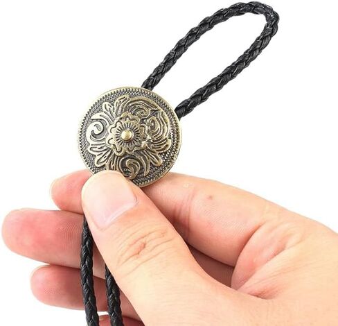 Native American Bolo Tie, Rodeo Cowboy Leather Necktie & Western Necklace – Handmade Costume Accessory for Men and Women in Saudi Arabia