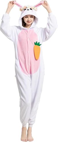 Unisex Adult Onesie Pajamas, Women Men Flannel Halloween Cosplay Costume/Homewear/Sleepwear in Saudi Arabia