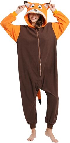 Unisex Adult Onesie Pajamas, Women Men Flannel Halloween Cosplay Costume/Homewear/Sleepwear in Saudi Arabia