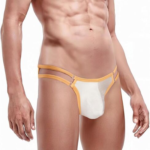 JINSHI Men's Glossy Silk Brief s Sexy Low Rise Ball Pouch Underwear Stretchy Comfortable Smooth Underwears M L XL 2XL in Saudi Arabia