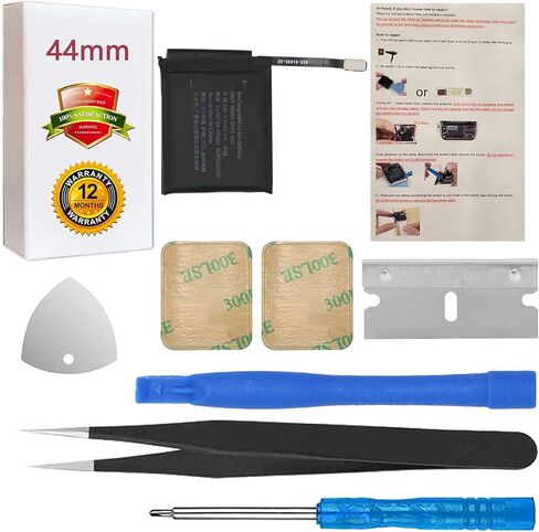 استبدال بطارية ASDAWN A1875 متوافق مع Apple Watch Series 3 42 مم الجيل الثالث A1875 A1850 مع مجموعة أدوات إصلاح + غطاء خلفي لاصق in Kuwait