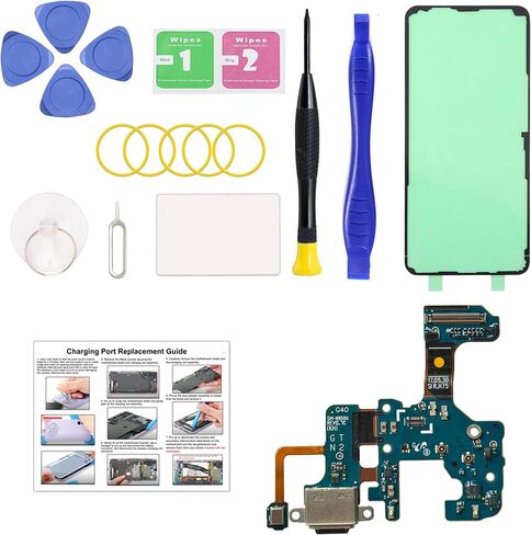 لاستبدال منفذ لوحة شحن USB لجهاز Galaxy Note 10 Plus، SM-N976U SM-N976V نوع C موصل لوحة قاعدة الشحن لهاتف Samsung Note 10 Plus 5G مع الأدوات والتعليمات in Kuwait