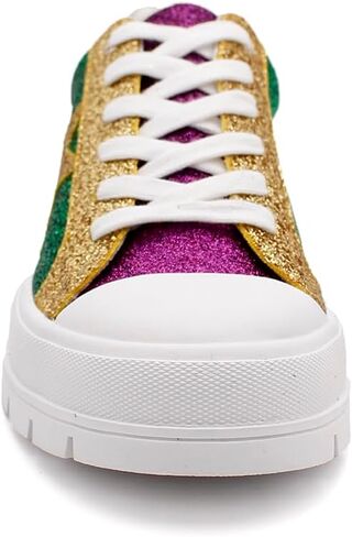 Laforst Mardi Gras Women's Glitter Nonslip Sneaker Shiny Sequin Shoes in Saudi Arabia