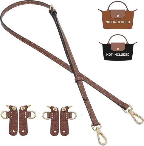 Doxo Purse Strap Replacement Compatible with Longchamp S/M Bag, 4 Upgraded Buckles Leather Bag Strap Conversion Kit for Women Crossbody Bags in Saudi Arabia