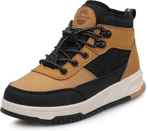 UOVO Kids Boys Girls Winter Snow Boots Shoes Waterproof Fleece Fur Lined Hiking Sneaker Outdoor Boots （Little Kids/Big Kids） in Saudi Arabia